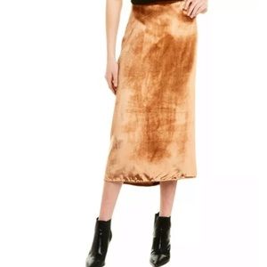 Vince Panne Silk-Blend Wrap Skirt